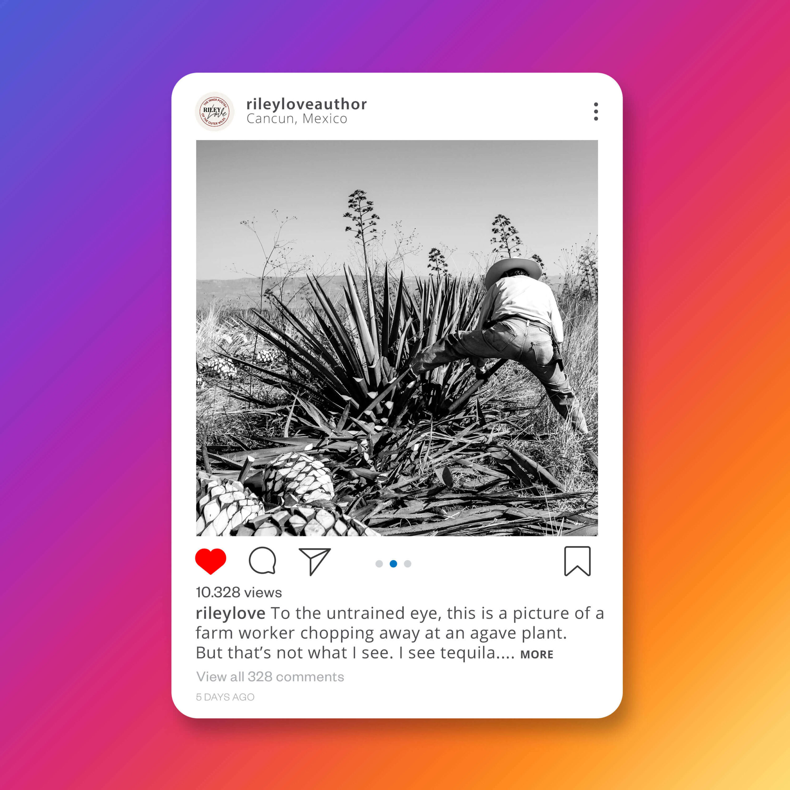 Riley Love Social Media Example