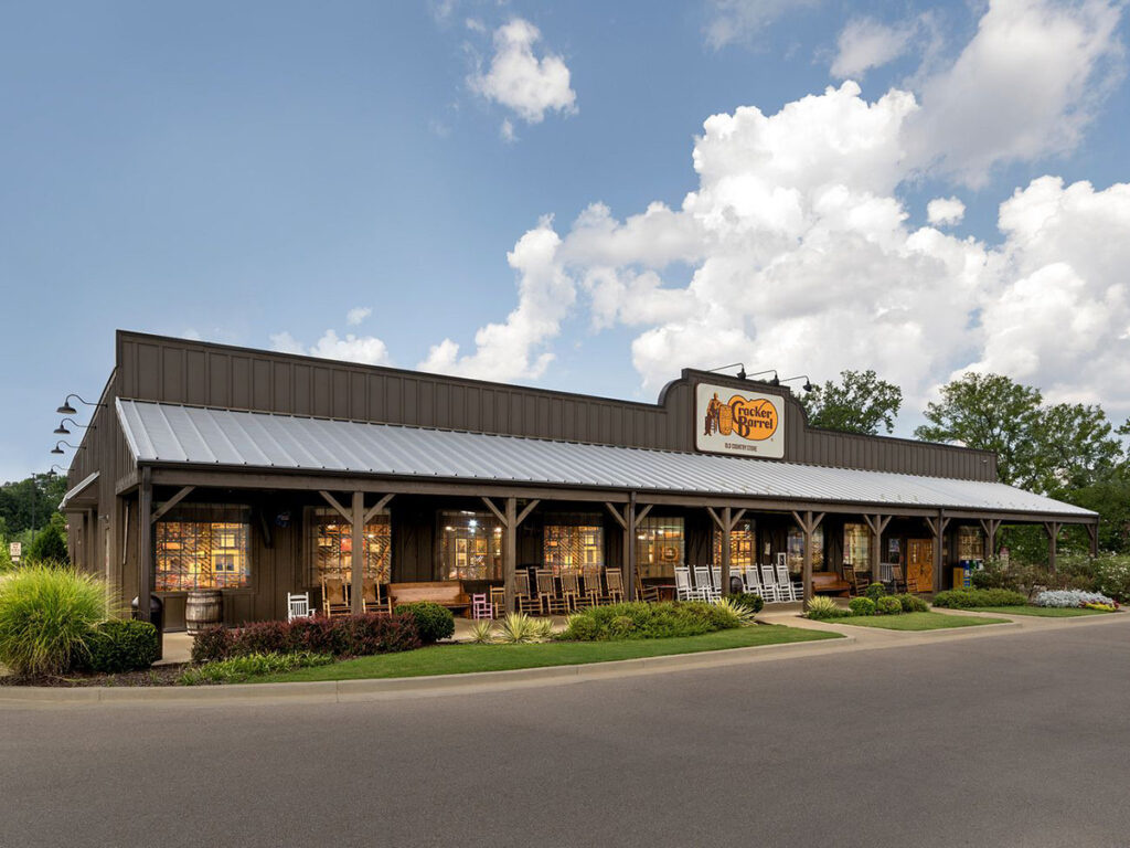 Exterior of Cracker Barrel Store